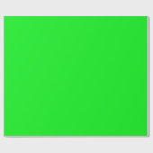 Neon Green Elegant Minimalistische kleur Plain Bri Cadeaupapier (Vlak)