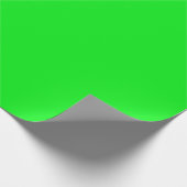 Neon Green Elegant Minimalistische kleur Plain Bri Cadeaupapier (Hoek)