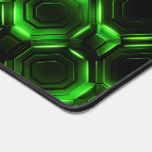 Neon Green en Black Desk Mat voor Gamers (Hoek)