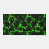 Neon Green en Black Desk Mat voor Gamers (Voorkant)