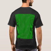Neon Green en Black Stripes T-shirt (Achterkant)