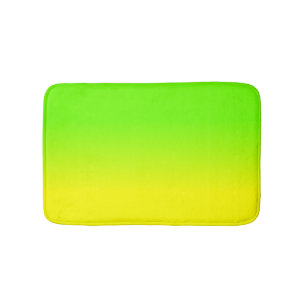 Neon Green en Neon Yellow Ombré Shade Color Fade Badmat