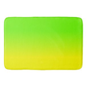 Neon Green en Neon Yellow Ombré Shade Color Fade Badmat