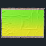 Neon Green en Neon Yellow Ombré Shade Color Fade Deken<br><div class="desc">Heldere zonnige neongeel vervaagt in een ondoorzichtig blauw met neongroen voor een flits van helderheid en licht</div>