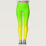 Neon Green en Neon Yellow Ombré Shade Color Fade Leggings<br><div class="desc">Heldere zonnige neongeel vervaagt in een ondoorzichtig blauw met neongroen voor een flits van helderheid en licht</div>