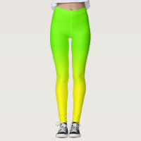 Neon Green en Neon Yellow Ombré Shade Color Fade