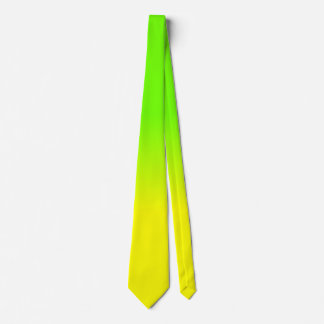 Neon Green en Neon Yellow Ombré Shade Color Fade Stropdas