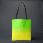 Neon Green en Neon Yellow Ombré Shade Color Fade Tote Bag<br><div class="desc">Heldere zonnige neongeel vervaagt in een ondoorzichtig blauw met neongroen voor een flits van helderheid en licht</div>