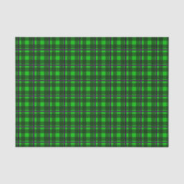 Neon Green en Paars Tartan 01 Tissuepapier
