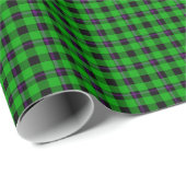 Neon Green en Paars Tartan 02 Cadeaupapier (Rol Hoek)
