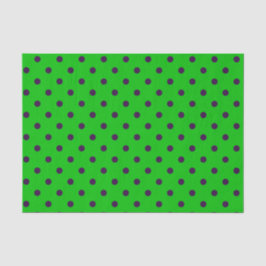 Neon Green- en Paarse pooldots Tissuepapier