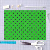 Neon Green- en Paarse pooldots Tissuepapier (Craft)