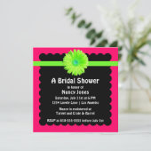 Neon Green en Roze Bridal Shower Kaart (Staand voorkant)