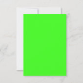 Neon Green Flat Bedankt Card – (Voorkant)