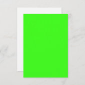Neon Green Flat Bedankt Card – (Voorkant / Achterkant)