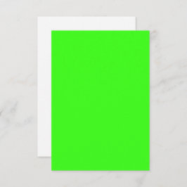 Neon Green Flat Bedankt Card – 