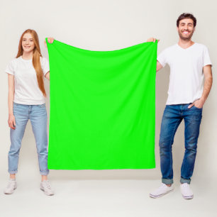 Neon Green Fleece Deken