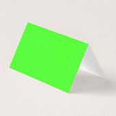 Neon Green Folded Visitekaartje (Achterkant)