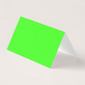Neon Green Folded Visitekaartje (Voorkant)