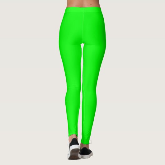 Neon Green Funky Leggings (Achterkant)