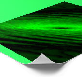 Neon Green Galaxy Poster (Hoek)