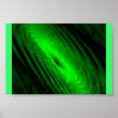 Neon Green Galaxy Poster (Voorkant)