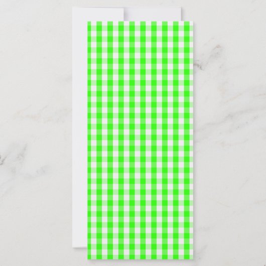Neon Green Gingham Pattern van Shirley Taylor (Achterkant)