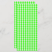 Neon Green Gingham Pattern van Shirley Taylor (Voorkant / Achterkant)
