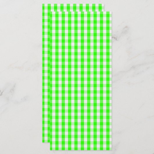 Neon Green Gingham Pattern van Shirley Taylor (Voorkant / Achterkant)