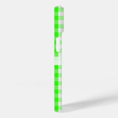 Neon Green Gingham Pattern van Shirley Taylor Case-Mate iPhone Case (Achterkant / Rechts)