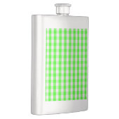 Neon Green Gingham Pattern van Shirley Taylor Heupfles (Rechts)