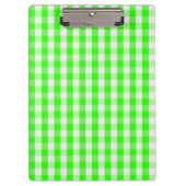 Neon Green Gingham Pattern van Shirley Taylor Klembord (Voorkant)