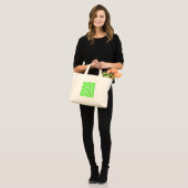 Neon Green Gingham Pattern van Shirley Taylor Mini Tote Bag (Voorkant (model))