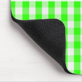 Neon Green Gingham Pattern van Shirley Taylor Muismat (Hoek)