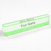 Neon Green Gingham Pattern van Shirley Taylor Naambordje