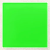 Neon Green Glazen Onderzetter (Voorkant)