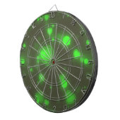 Neon Green Glitter Bubble Hearts Dartbord (Voorkant Rechts)