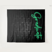 Neon Green Glow Light | Fotocabine Afstuderen part Wandkleed (Voorkant (horizontaal))