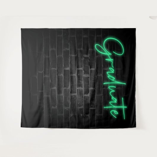 Neon Green Glow Light | Fotocabine Afstuderen part Wandkleed (Voorkant (horizontaal))