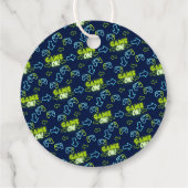 Neon Green Glow Spel Op Jongens Gaming Verjaardag Bedankjes Labels (Achterkant)