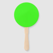 Neon Green Handheld Fan Set – Customizable Handwaaier (Achterkant)