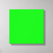 Neon green hex code 00FF00 Canvas Afdruk (Voorkant)