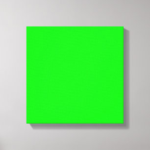 Neon green hex code 00FF00 Canvas Afdruk