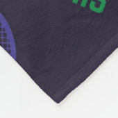 💚 Neon green Ik hou van tennis Fleece Deken (Hoek)