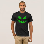 Neon Green Jack-O-Lantern Face T-shirt (Voorkant volledig)