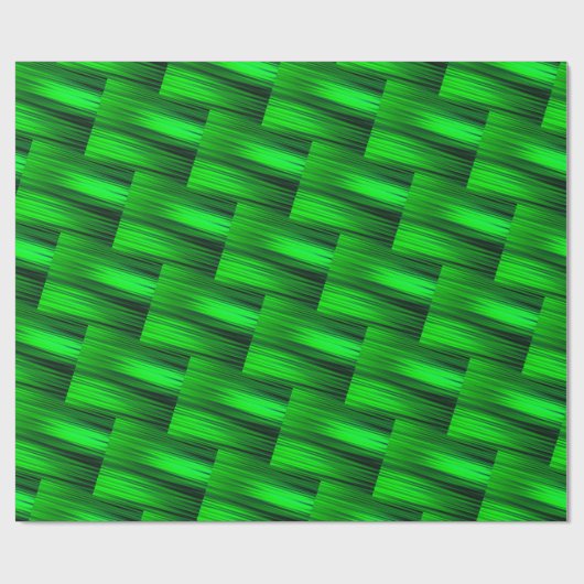 Neon Green Laser Beams Sci-Fi Futuristi Abstract Cadeaupapier (Vlak)