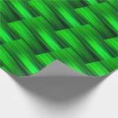 Neon Green Laser Beams Sci-Fi Futuristi Abstract Cadeaupapier (Hoek)