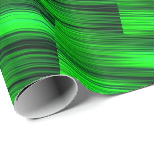 Neon Green Laser Beams Sci-Fi Futuristi Abstract Cadeaupapier (Rol Hoek)