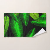 Neon Green Leaves Art. Bad Handdoek (Handdoek)