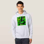 Neon Green Leaves Art. Hoodie (Voorkant volledig)